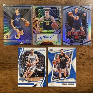 franz wagner lot of basketball cards, rookie rc autograph - instant collection bundle pack