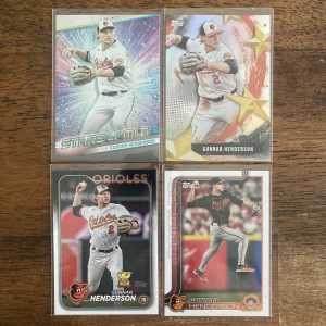 gunnar henderson lot of baseball cards - instant collection bundle pack