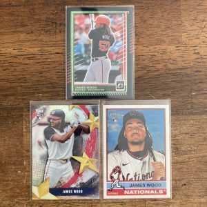 james wood lot of baseball cards, rookie rc - instant collection bundle pack