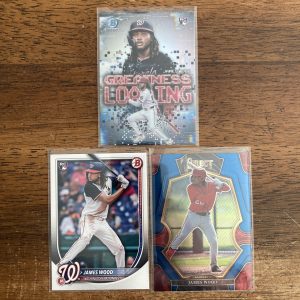 james wood lot of baseball cards, rookie rc - instant collection bundle pack