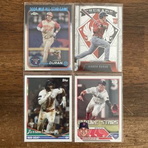 jarren duran lot of baseball cards, rookie rc - instant collection bundle pack