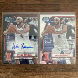 kylan boswell lot of basketball cards, autograph - instant collection bundle pack