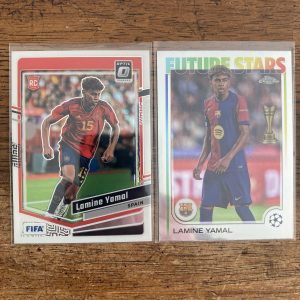 lamine yamal lot of soccer cards, rookie rc - instant collection bundle pack