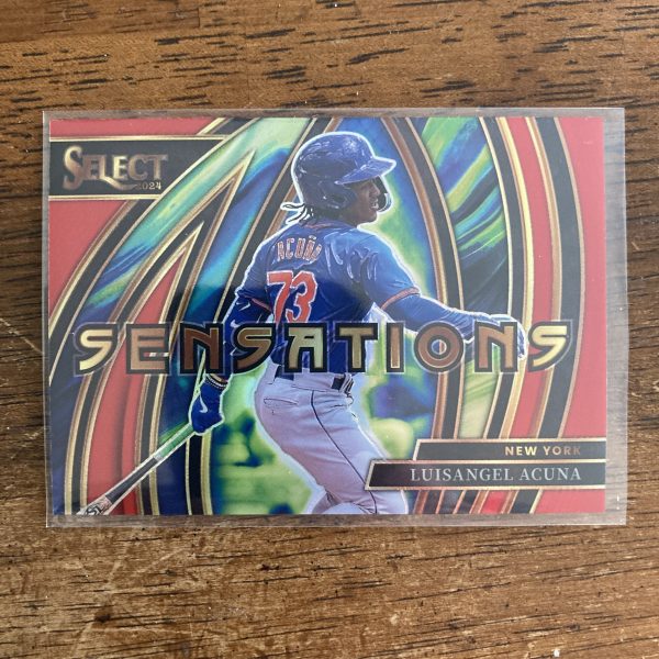 Luisangel Acuna Lot w/SSP Red Prizm (#'ed 89/99) Insert & RCs, Pack of 5 Baseball Cards (inv1) - Image 4