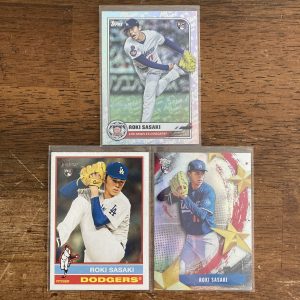 roki sasaki lot of baseball cards, rookie rc - instant collection bundle pack