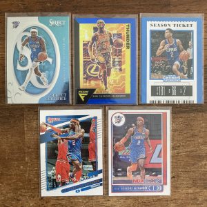 shai gilgeous alexander lot of basketball cards - instant collection bundle pack