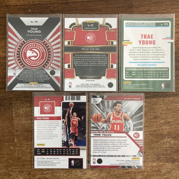 trae young lot of basketball cards - instant collection bundle pack