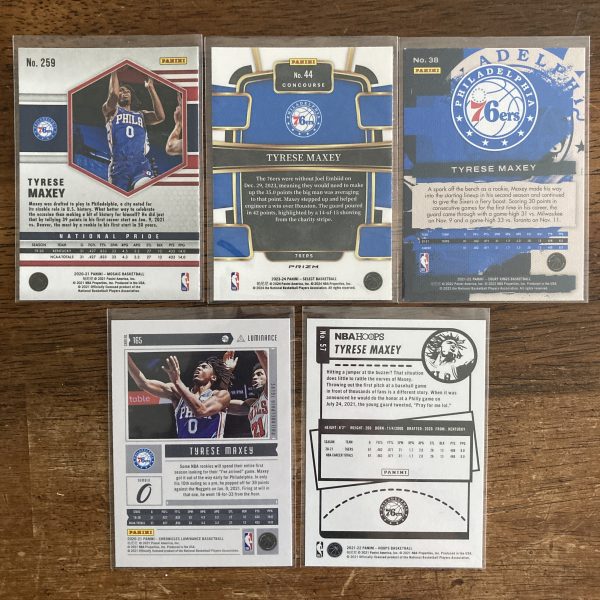 tyrese maxey lot of basketball cards - instant collection bundle pack