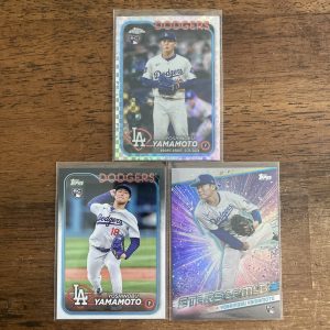 yoshinobu yamamoto lot of baseball cards, rookie rc - instant collection bundle pack