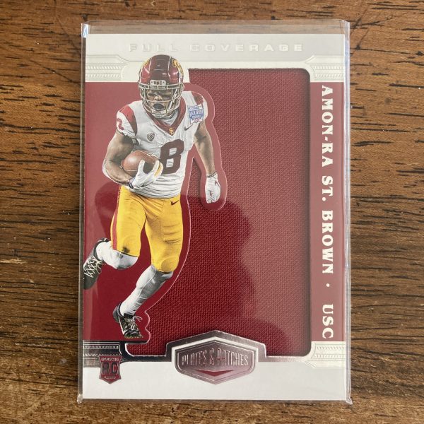 Amon-Ra St. Brown Lot w/SP Jersey RC Insert, Pack of 5 Football Cards, Rookie (inv1) - Image 4