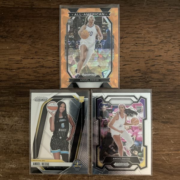 angel reese lot of basketball cards, rookie rc - instant collection bundle pack