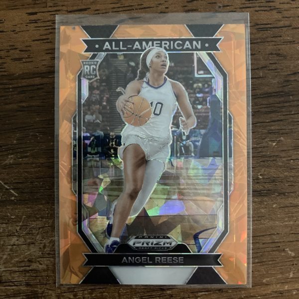 Angel Reese RCs Lot w/SP Orange Prizm Ice Insert, Pack of 3 Basketball Rookie Cards (inv3) - Image 4