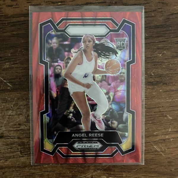 Angel Reese RCs Lot w/SP Red Seismic Prizm (#'ed 164/225), Pack of 3 Basketball Rookie Cards (inv4) - Image 4