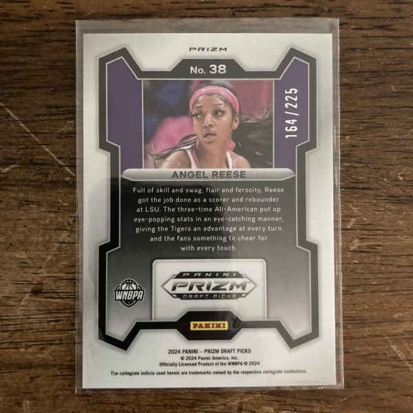 Angel Reese RCs Lot w/SP Red Seismic Prizm (#'ed 164/225), Pack of 3 Basketball Rookie Cards (inv4) - Image 5