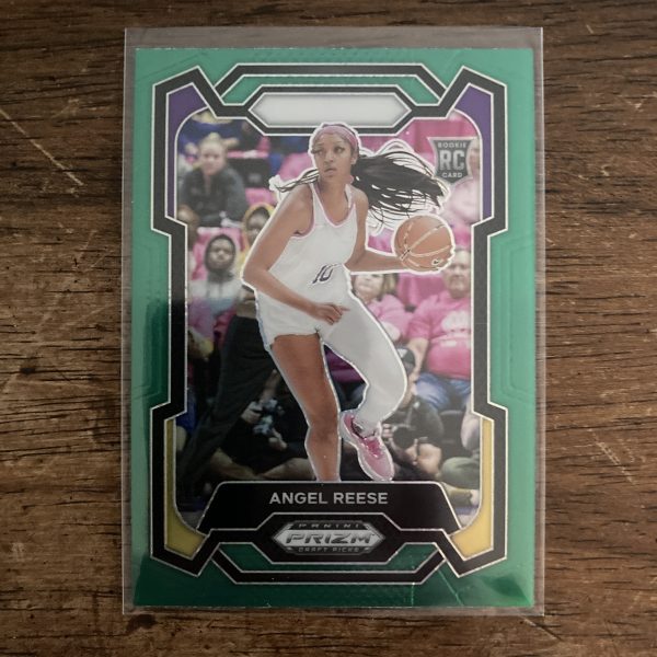 Angel Reese RCs Lot w/SP Green Prizm, Pack of 3 Basketball Rookie Cards (inv5) - Image 4