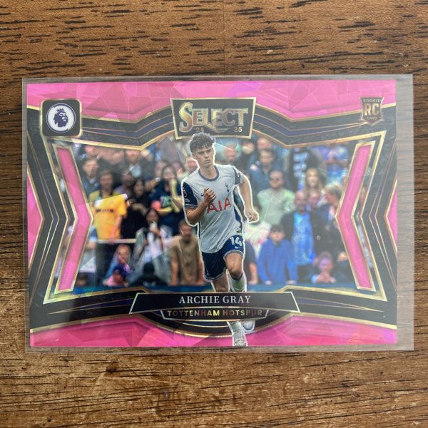 Archie Gray RCs Lot w/SP Pink Ice Prizm, Pack of 2 Soccer Rookie Cards (inv1) - Image 4