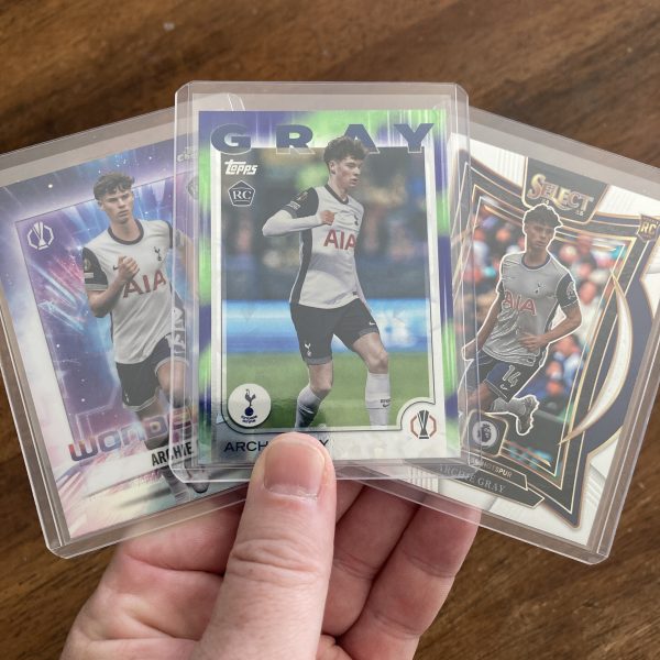 archie gray lot of soccer cards, rookie rc - instant collection bundle pack