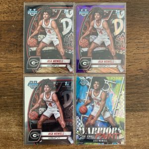 asa newell lot of basketball cards, 1st bowman - instant collection bundle pack