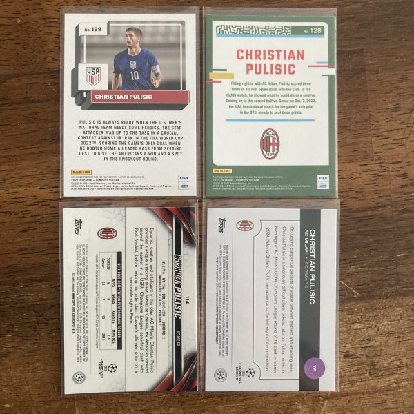 christian pulisic lot of soccer cards - instant collection bundle pack