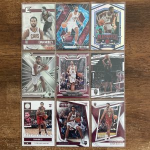 evan mobley lot of basketball cards, rookie rc - instant collection bundle pack