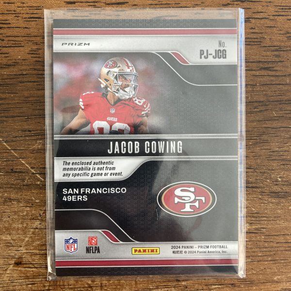 Jacob Cowing RCs Lot w/SP Jersey Neon Green Pulsar, Pack of 5 Football Rookie Cards (inv1) - Image 5