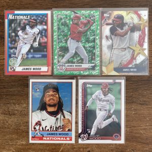 james wood lot of baseball cards, rookie rc - instant collection bundle pack