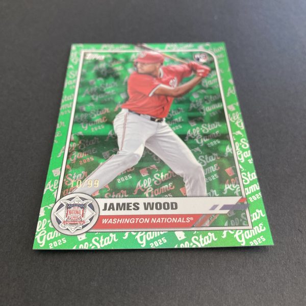 james wood 2025 topps all-star game sp green foil rookie card rc