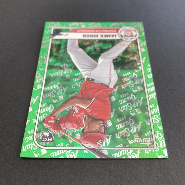 james wood 2025 topps all-star game sp green foil rookie card rc