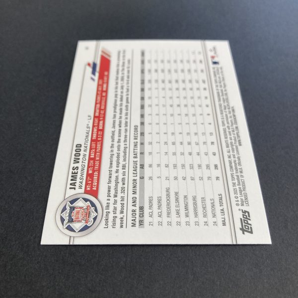 james wood 2025 topps all-star game sp green foil rookie card rc