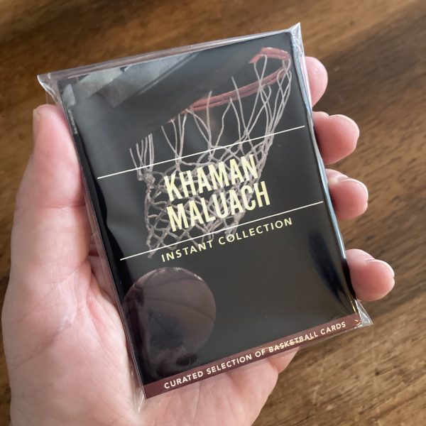 khaman maluach pack of basketball cards - instant collection bundle lot