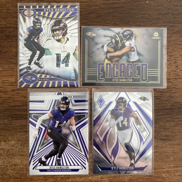 kyle hamilton lot of football cards - instant collection bundle pack
