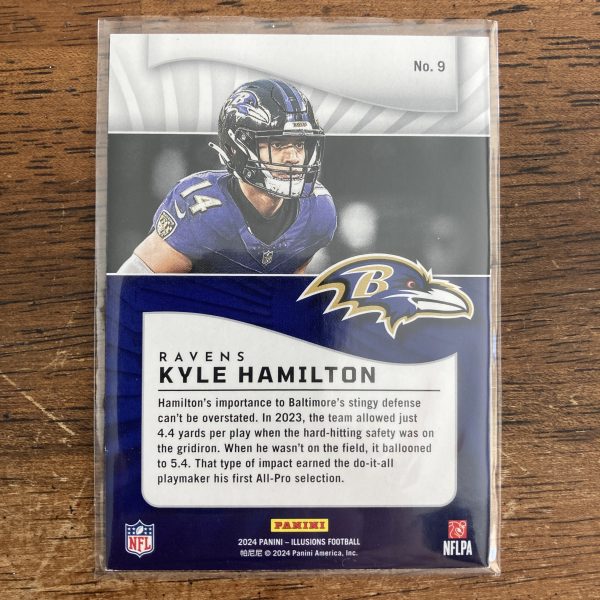 Kyle Hamilton Lot w/SP Holofoil (#'ed 378/499), Pack of 4 Football Cards (inv1) - Image 5