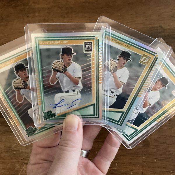 levi sterling lot of baseball cards, autograph - instant collection bundle pack