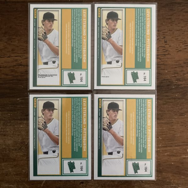 levi sterling lot of baseball cards, autograph - instant collection bundle pack