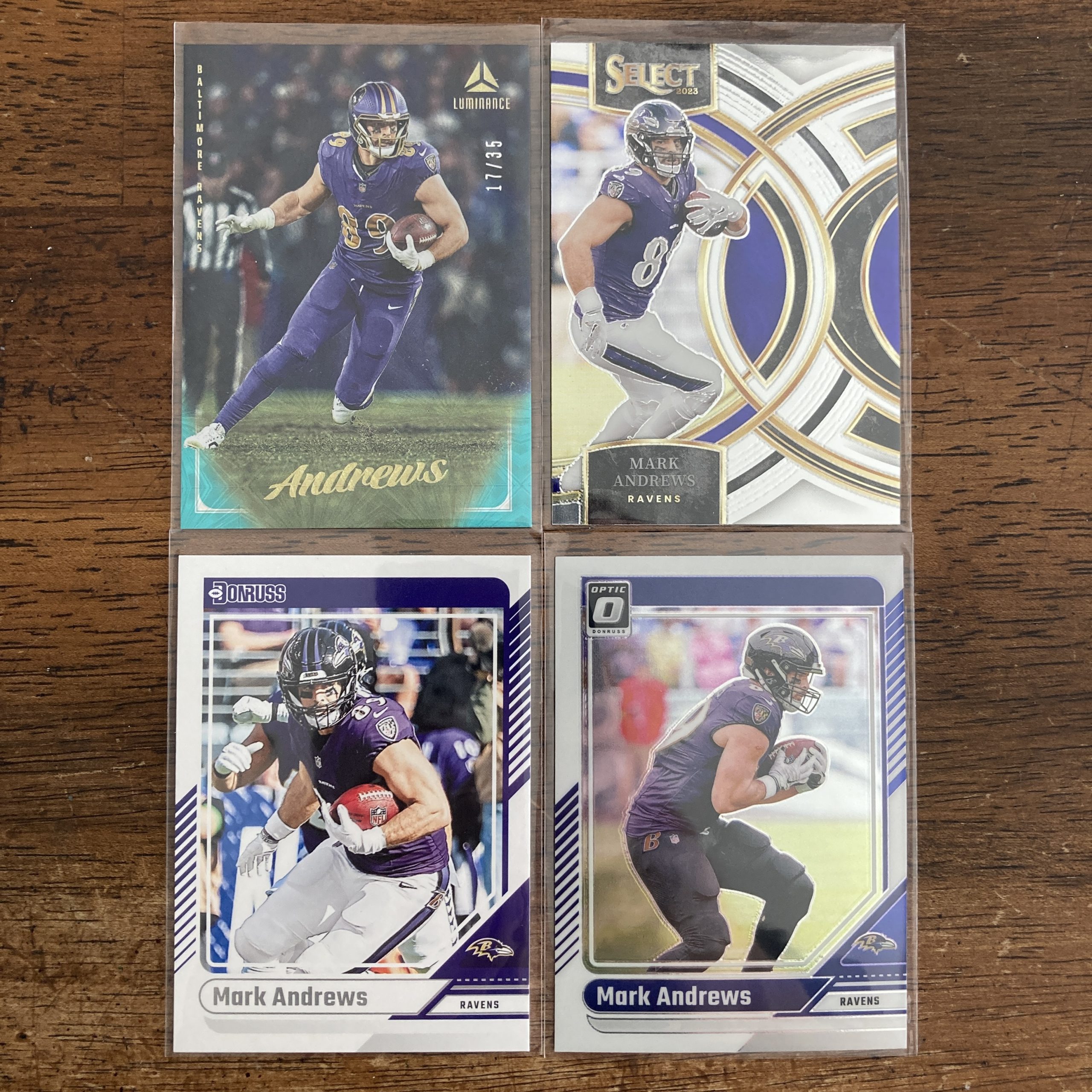 mark andrews lot of football cards - instant collection bundle pack