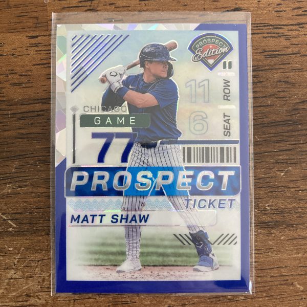 Matt Shaw Lot w/SP Blue Ice Prizm (#'ed 053/299), Pack of 3 Baseball Cards, Rookie RC (inv1) - Image 4