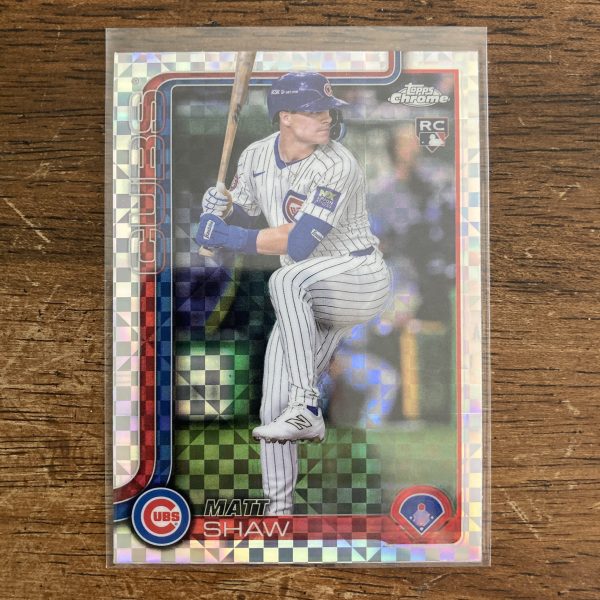 Matt Shaw Lot w/SP Chrome X-fractor RC, Pack of 3 Baseball Cards, Rookie (inv2) - Image 4