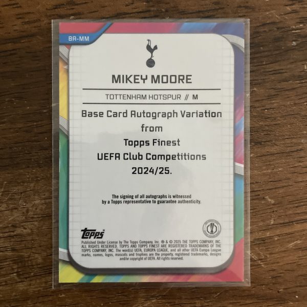 Mikey Moore RCs Lot w/SSP Auto Neon Green Refractor (#'ed 04/99), Pack of 4 Soccer Rookie Cards (inv2) - Image 5