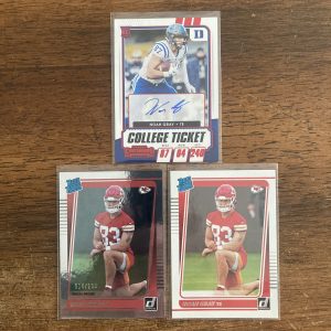 noah gray lot of football cards, rookie rc - instant collection bundle pack