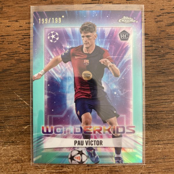 Pau Victor RCs Lot w/SP Wonderkids Aqua (#'ed 199/199), Pack of 3 Soccer Rookie Cards (inv1) - Image 4