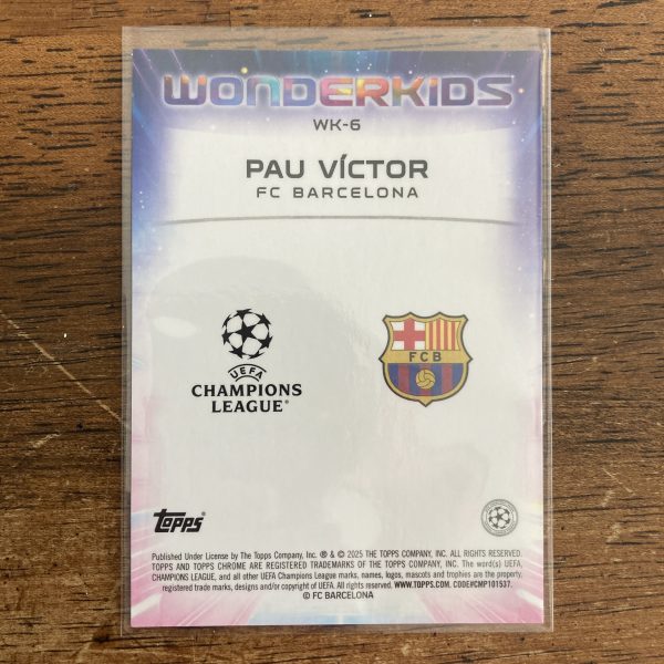 Pau Victor RCs Lot w/SP Wonderkids Aqua (#'ed 199/199), Pack of 3 Soccer Rookie Cards (inv1) - Image 5
