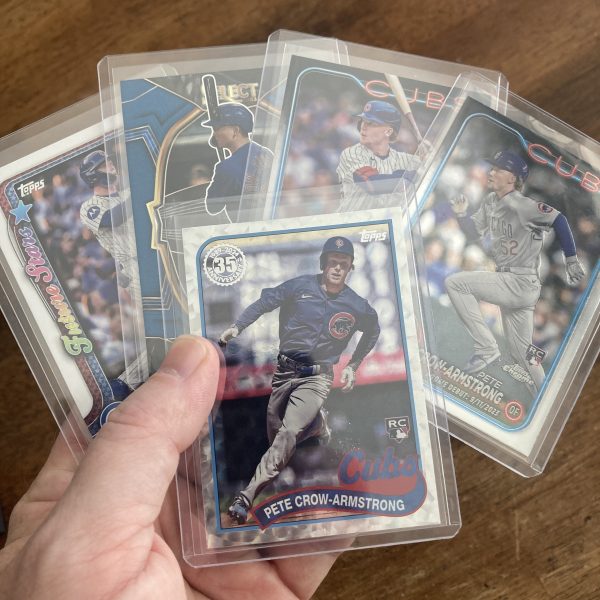pete crow-armstrong lot of baseball cards, rookie rc - instant collection bundle pack