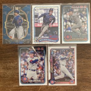 pete crow-armstrong lot of baseball cards, rookie rc - instant collection bundle pack