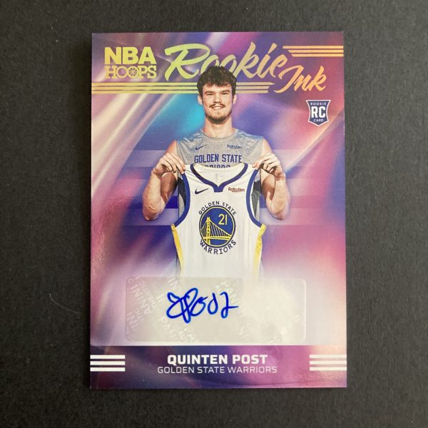 quinten post 2024-25 panini hoops sp rookie ink holofoil autographed insert rookie card