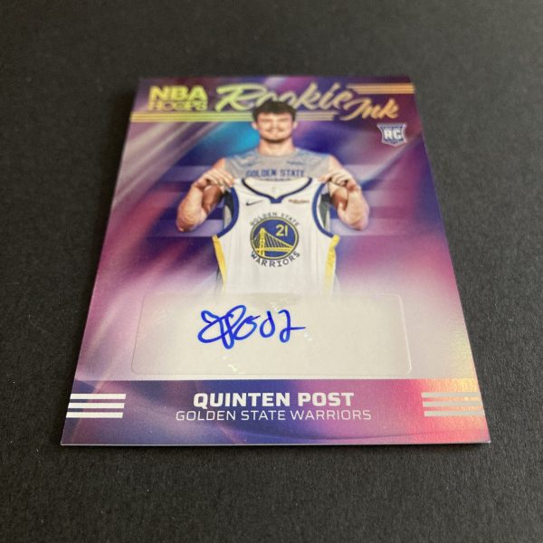 quinten post 2024-25 panini hoops sp rookie ink holofoil autographed insert rookie card