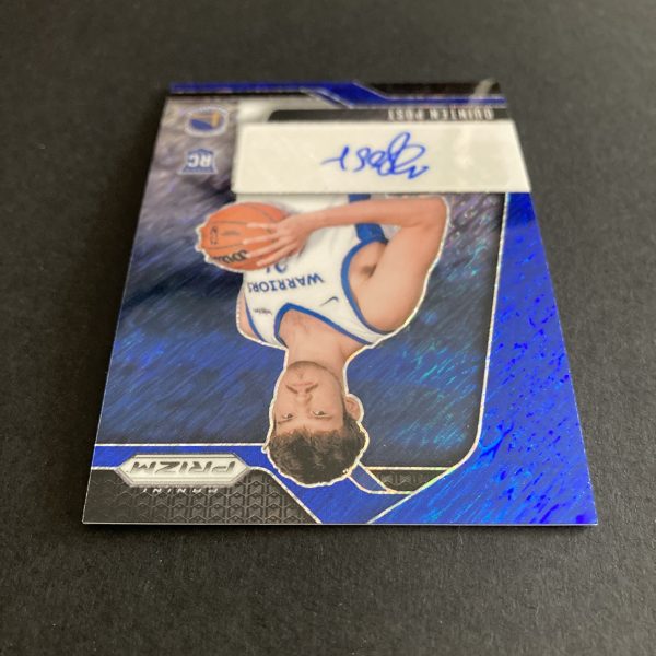 quinten post 2024-25 panini prizm rookie signatures FOTL exclusive SSP blue shimmer prizm (#'ed 20/25) parallel autographed insert rookie card