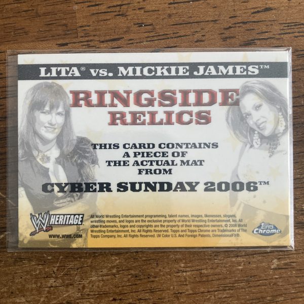 Pack of 2 Ringside Relics Wrestling Cards, Event-Used Mat from Cyber Sunday 2006 - Image 5