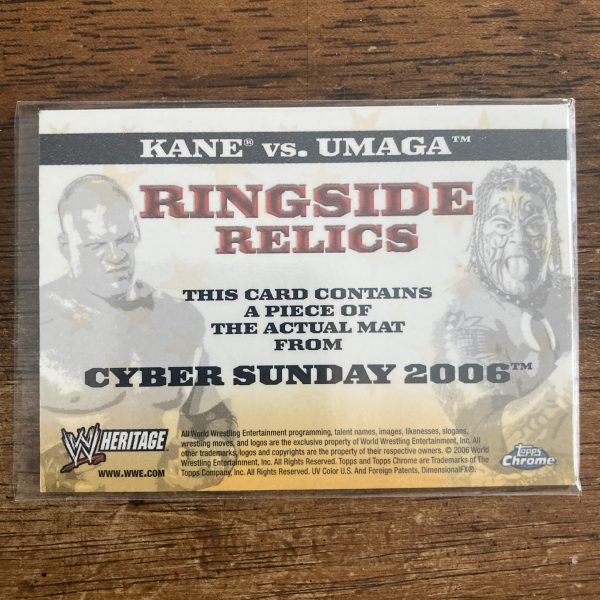Pack of 2 Ringside Relics Wrestling Cards, Event-Used Mat from Cyber Sunday 2006 - Image 7