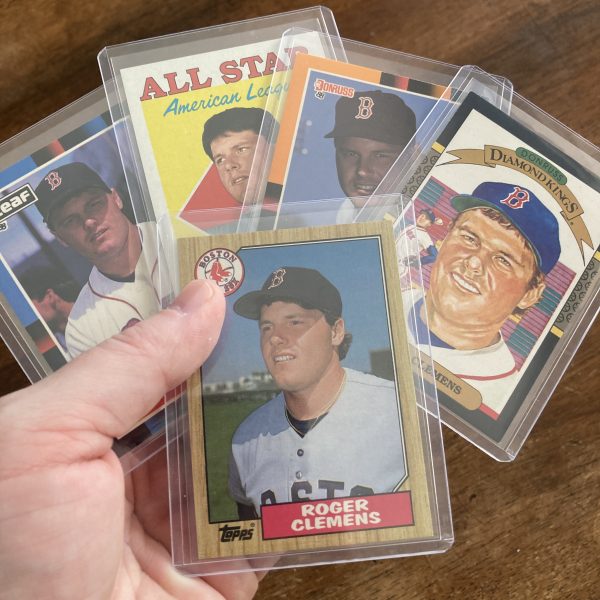 roger clemens lot of vintage baseball cards - instant collection bundle pack