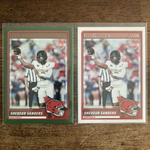 shedeur sanders lot of football cards, rookie rc - instant collection bundle pack